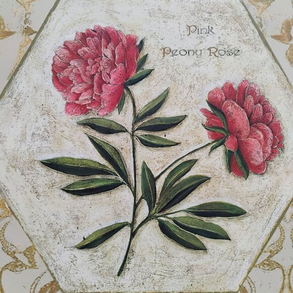 Set of 2 Pimpernel Floral Placemats, Cork Back England, Tulip Peony Rose Flowers - Picture 4 of 7